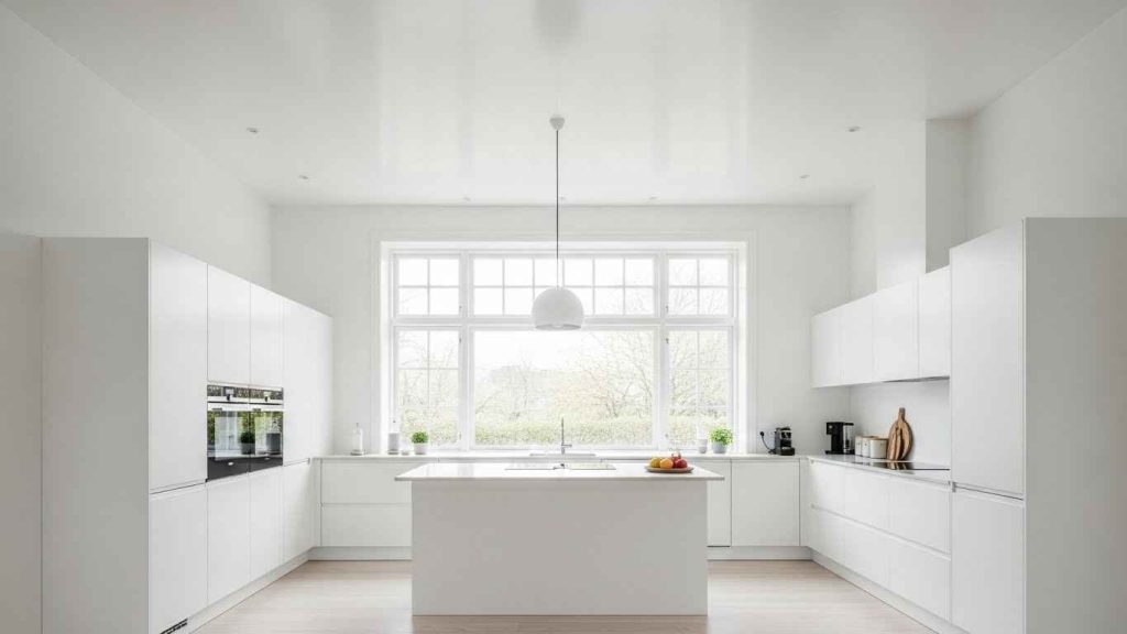 20 Creative White Kitchen Ceiling Ideas That Add Height
