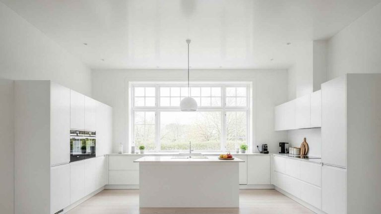 20 Creative White Kitchen Ceiling Ideas That Add Height 11 20 Creative White Kitchen Ceiling Ideas That Add Height