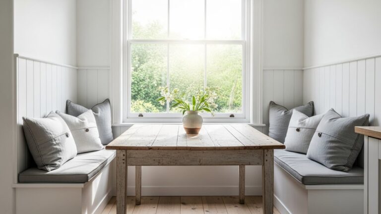 21 Cute White Kitchen Nook Ideas That Add Comfort
