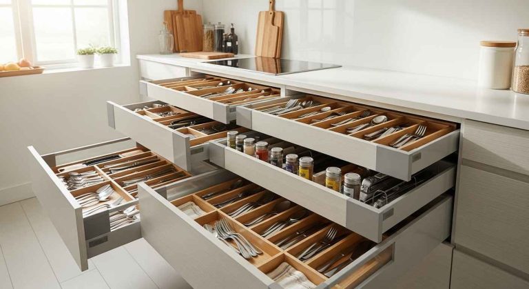 22 neat kitchen cabinet drawer organizers that end chaos