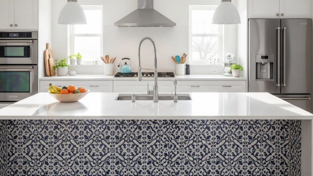 23 Bold Kitchen Island Backsplash Ideas That Add Pop