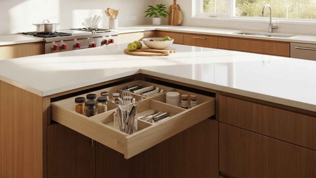 23 Useful Kitchen Island Corner Ideas That Reduce Waste Space