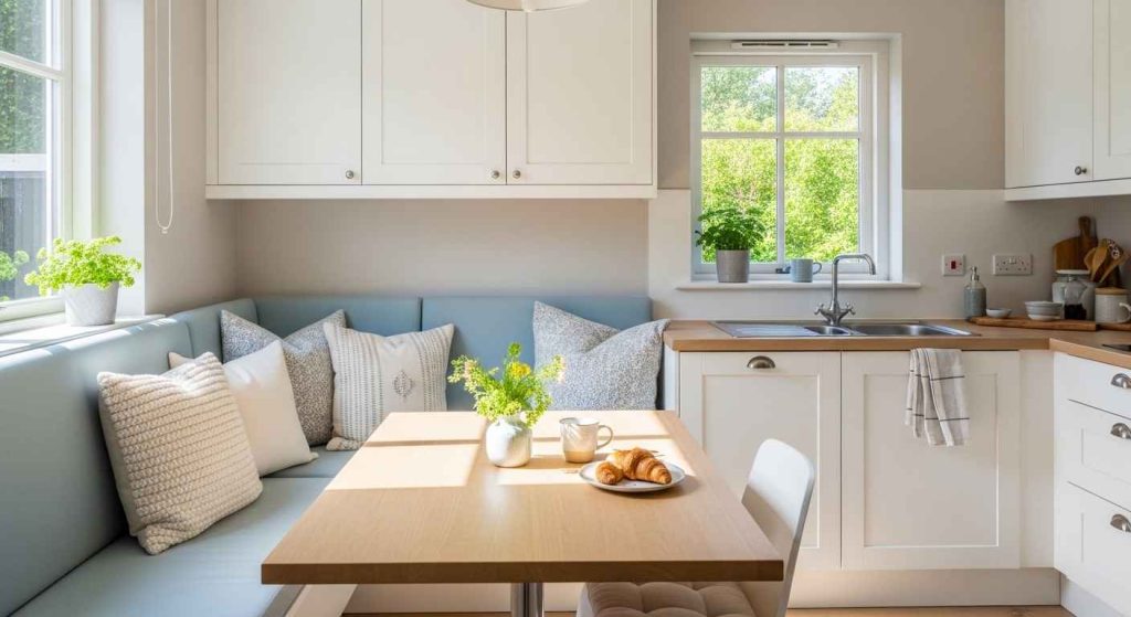 23 cozy tiny kitchen banquette ideas that add comfort