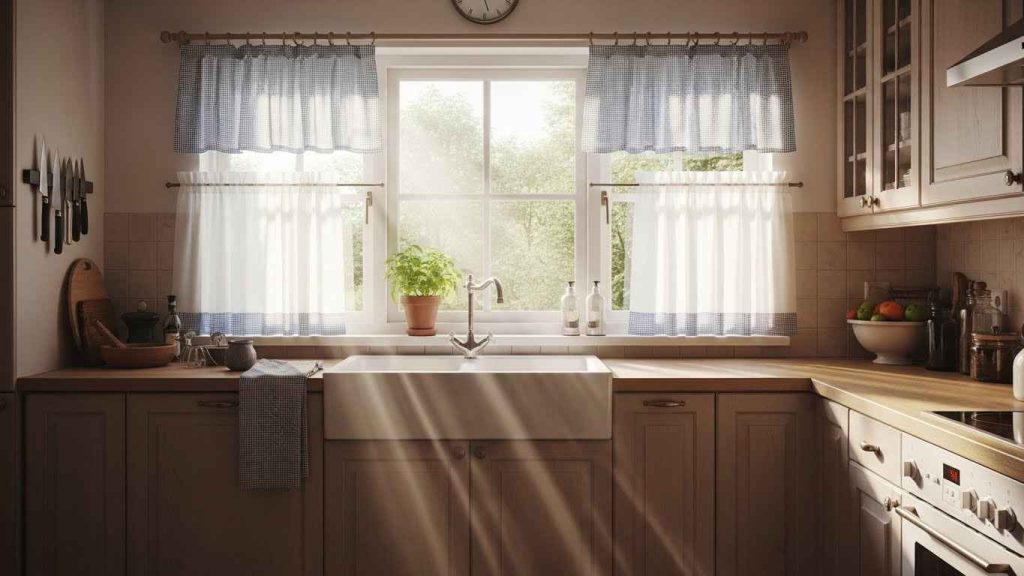 23 cute tiny kitchen curtain ideas that warm the space