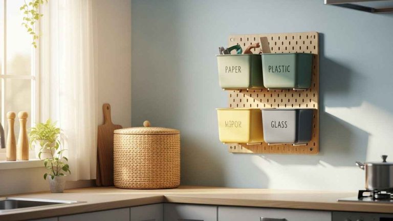 23 easy tiny kitchen recycling ideas that save space