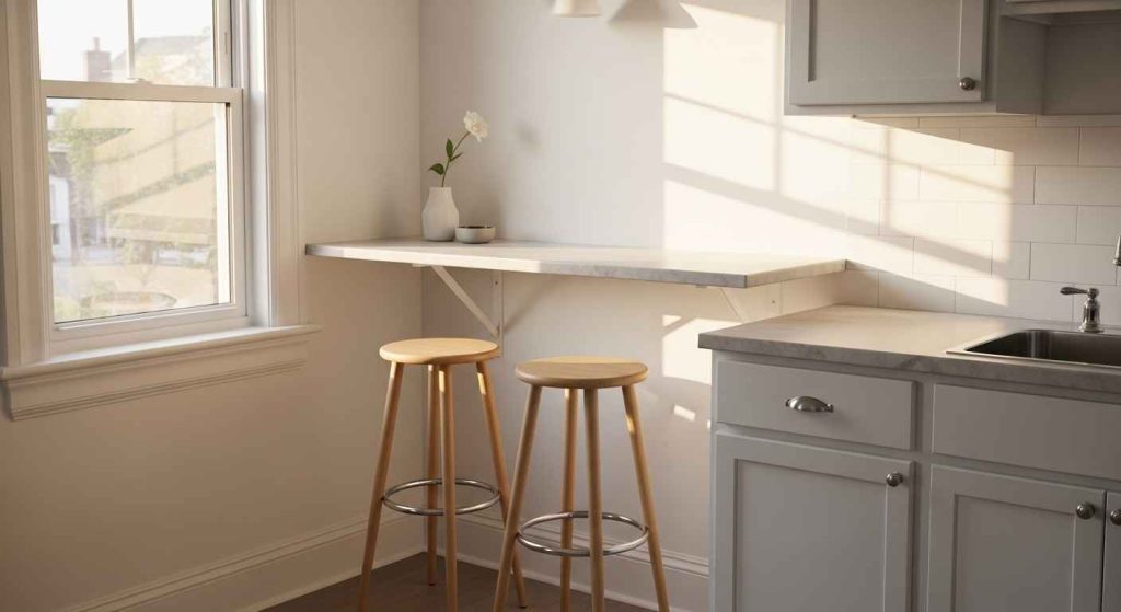 23 handy tiny kitchen stools ideas that save room