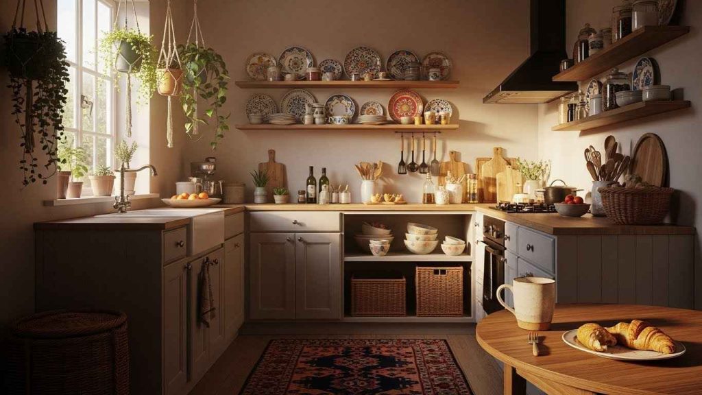 23 lively boho tiny kitchen ideas that add personality