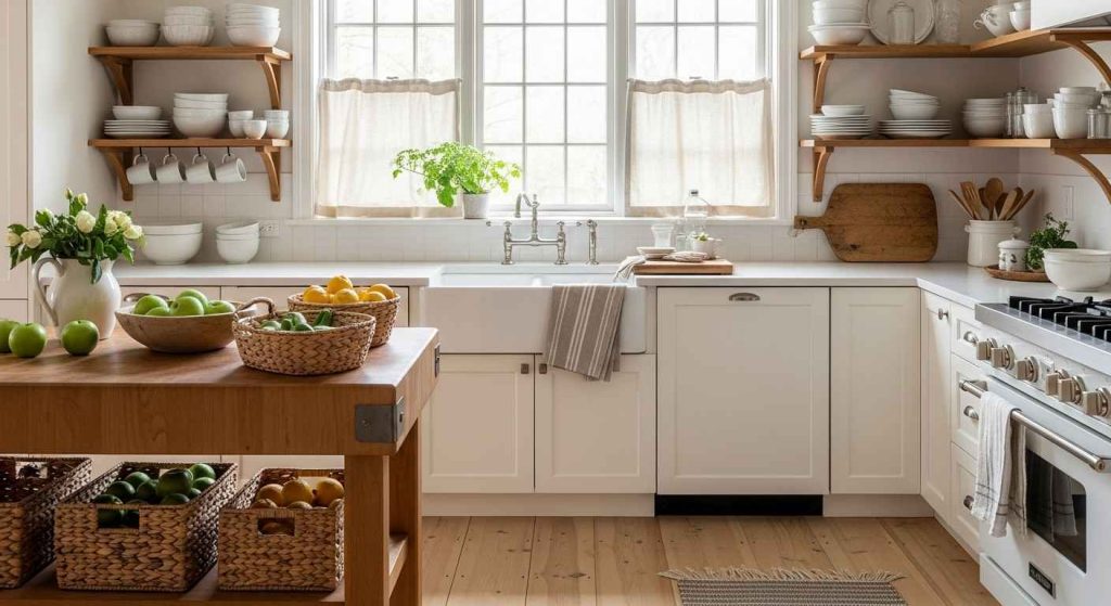 24 Charming White Cottage Kitchen Ideas That Add Comfort