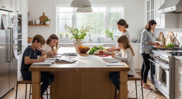 24 Warm Kitchen Island Family Ideas That Bring Everyone Together
