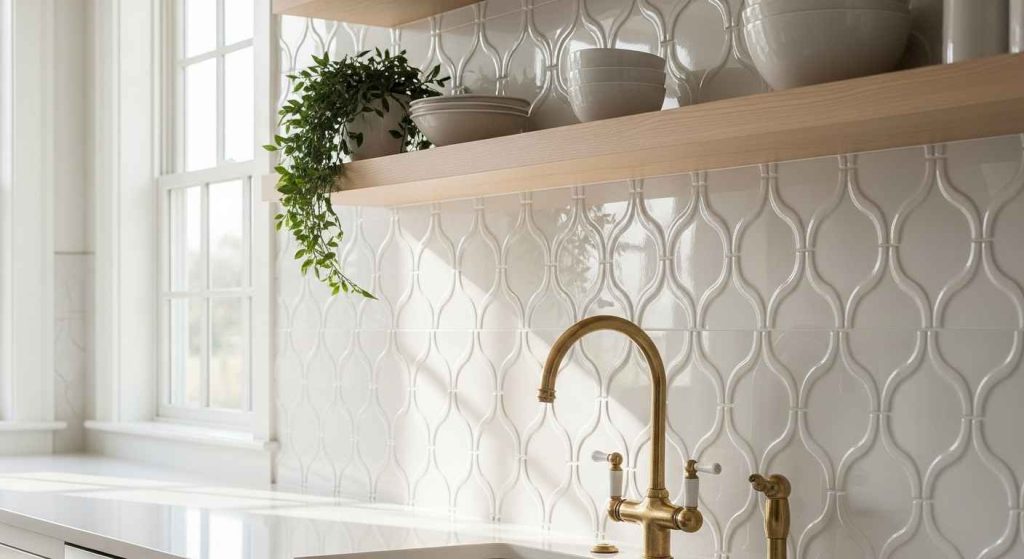 24 elegant arabesque tile backsplash ideas that wow guests