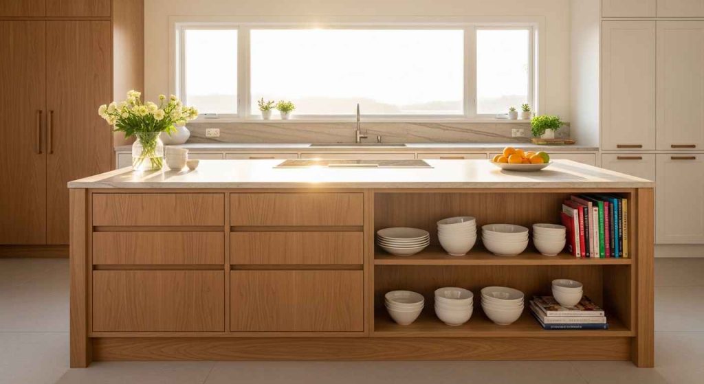 25 Modern Island Storage Ideas That Clear Surfaces