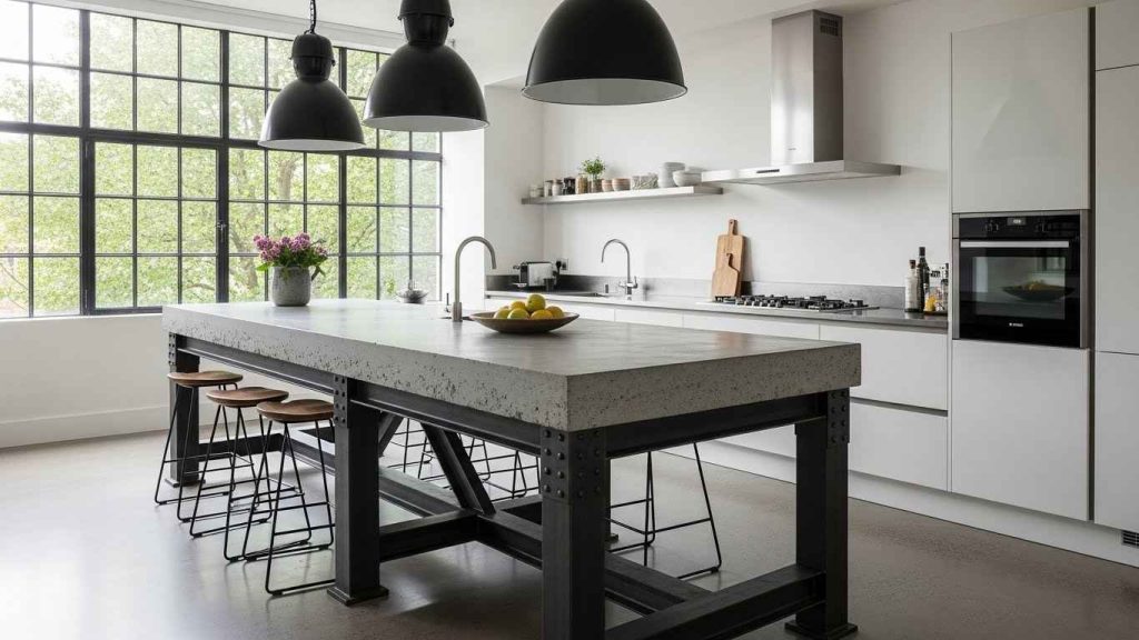 25 Strong Kitchen Island Industrial Ideas That Add Edge