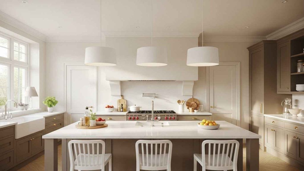 25 Stunning White Kitchen Pendant Ideas That Highlight Space