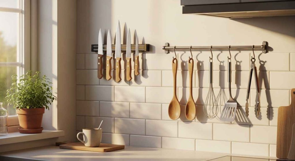 25 neat tiny kitchen utensil racks ideas that save drawers