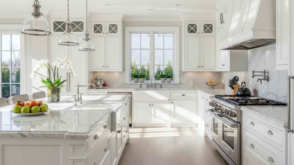 26 Lavish White Luxury Kitchen Designs That Impress Guests