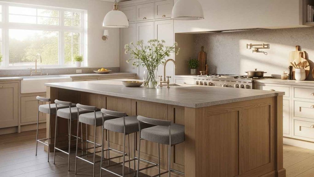 26 Smart Kitchen Island Seating Layout Ideas That Fit Guests