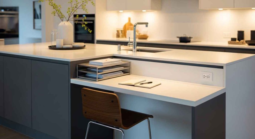 A Built-In Desk and Message Center