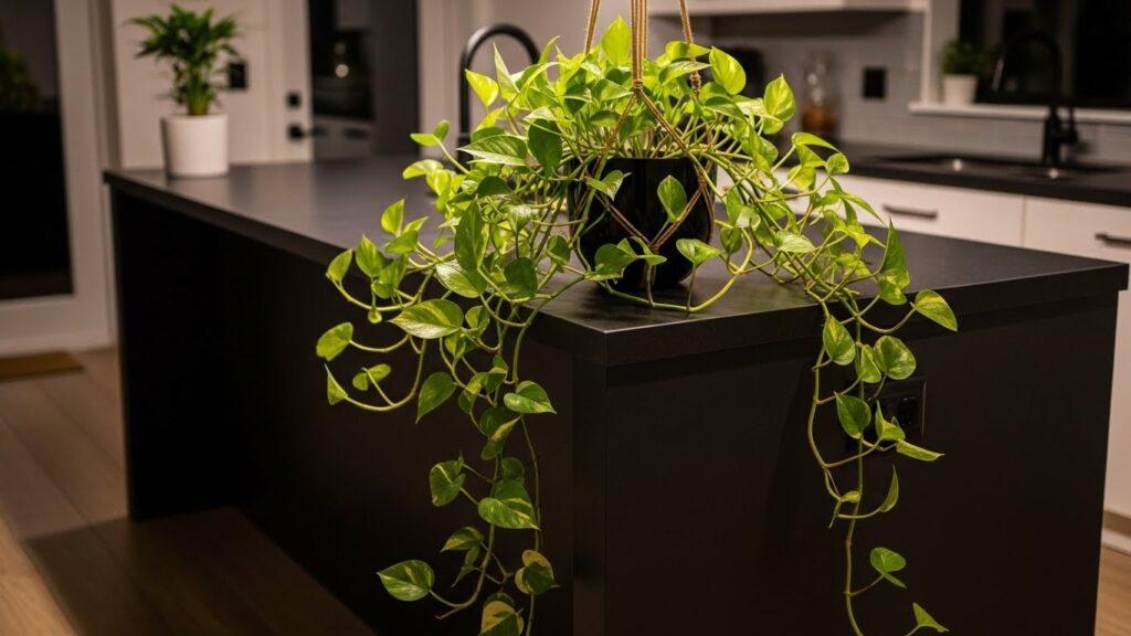 A Cascading Pothos for Dramatic Flair