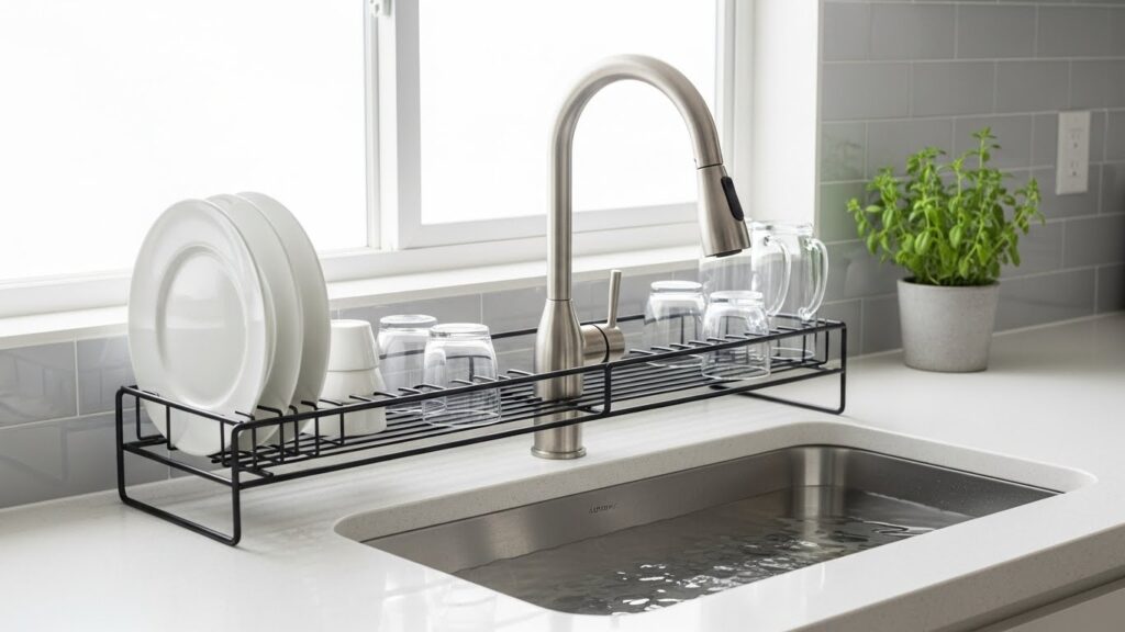 A Compact Dish Drying Rack