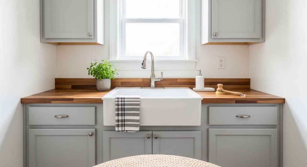 A Compact Farmhouse Sink