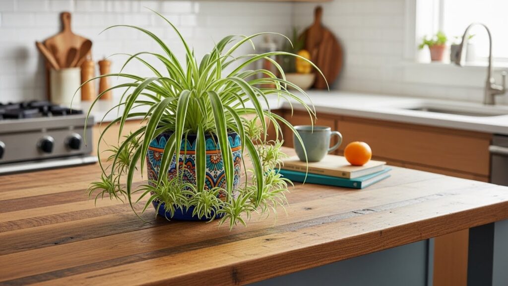 A Compact Spider Plant for Easy Care