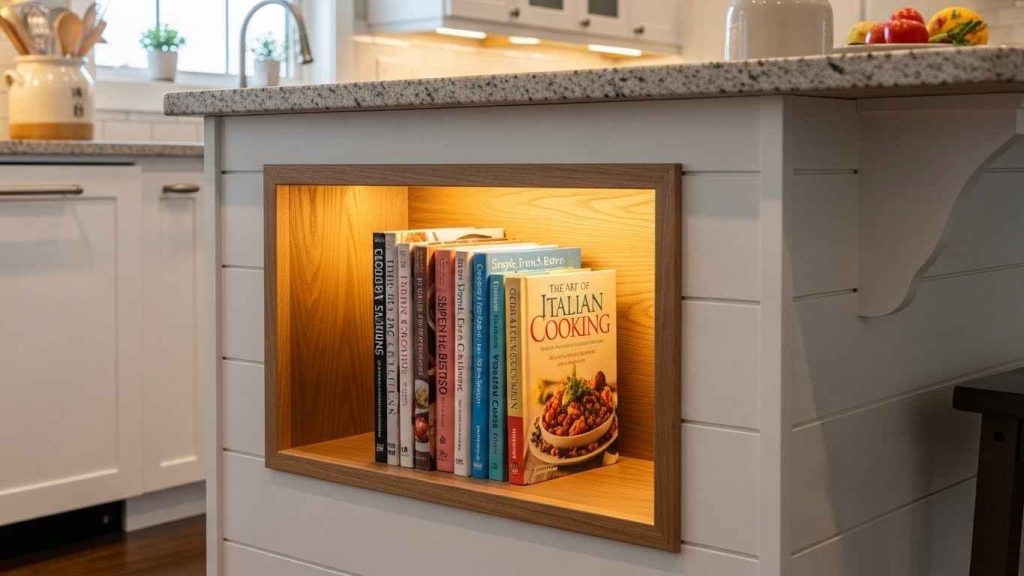 A Cookbook Rack Niche