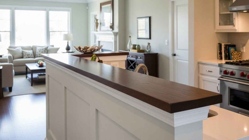 A Counter-Height Pony Wall