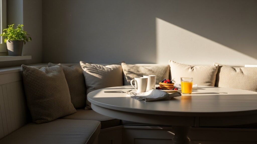 A Cozy White Breakfast Nook