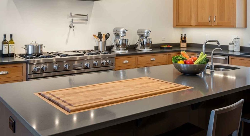 A Cutting Board That Slides Away