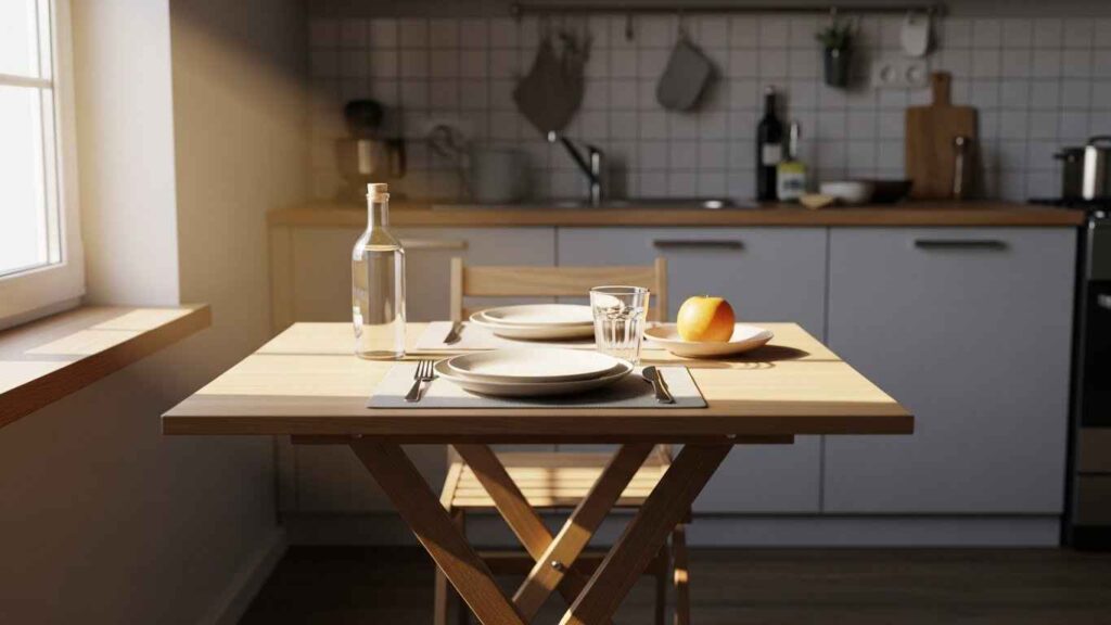 A Foldable Picnic-Style Kitchen Table
