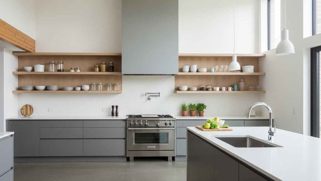 A Full-Height Slab Backsplash