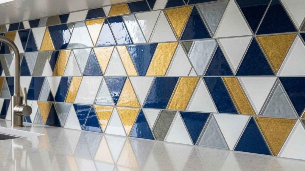 A Geometric Mosaic Glass Pattern