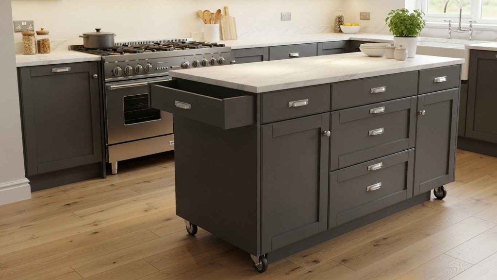 A Kitchen Island on Casters