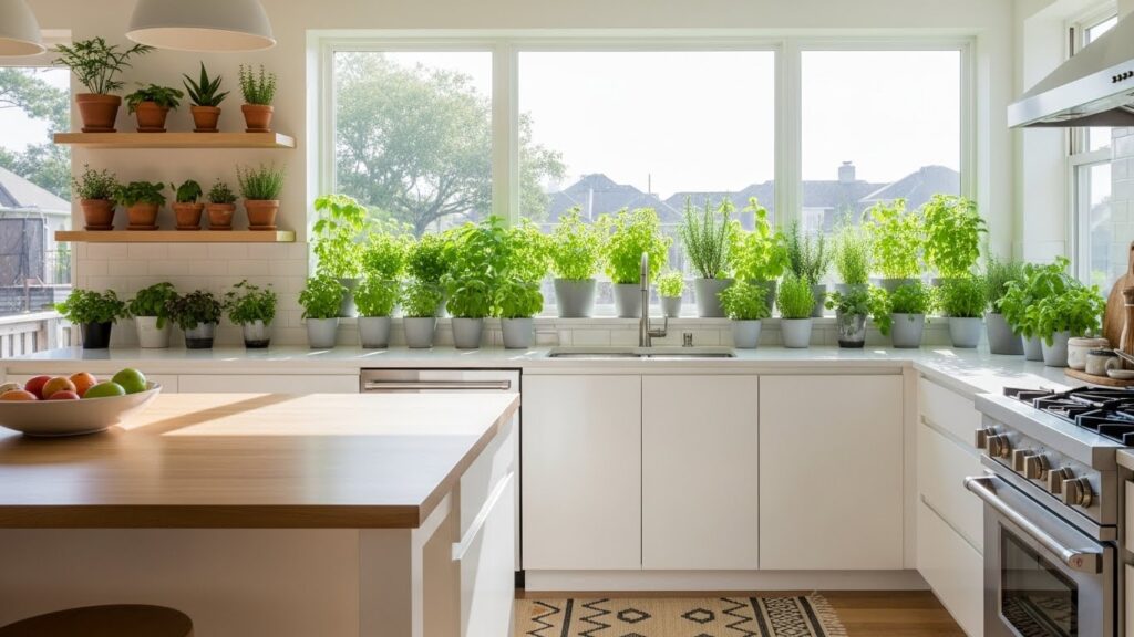 A Kitchen with a Green Heart