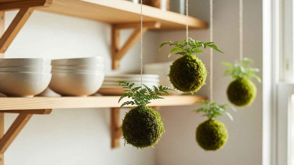 A Mini Kokedama Moss Ball
