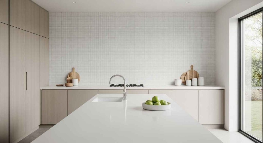 A Minimalist's Patterned Backsplash