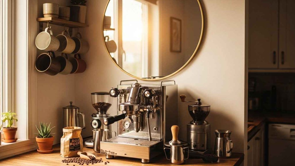 A Mirrored Coffee Nook