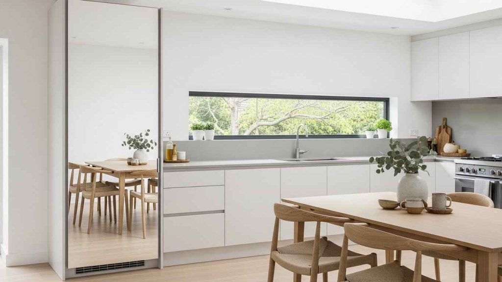 A Mirrored Pantry Door