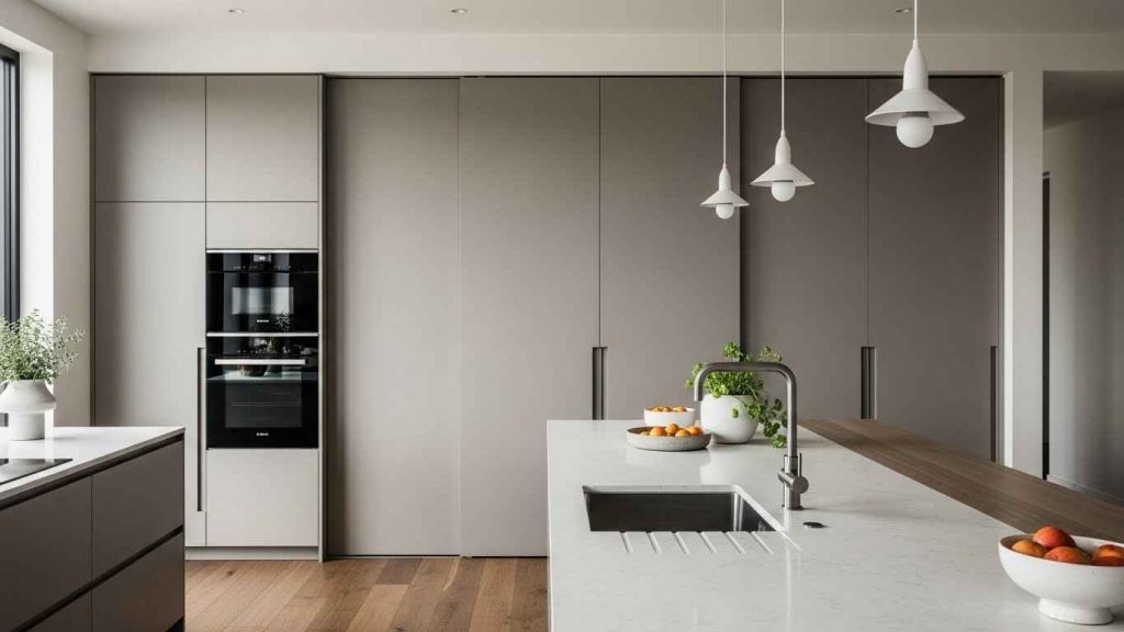A Modern Pantry Behind Sliding Doors