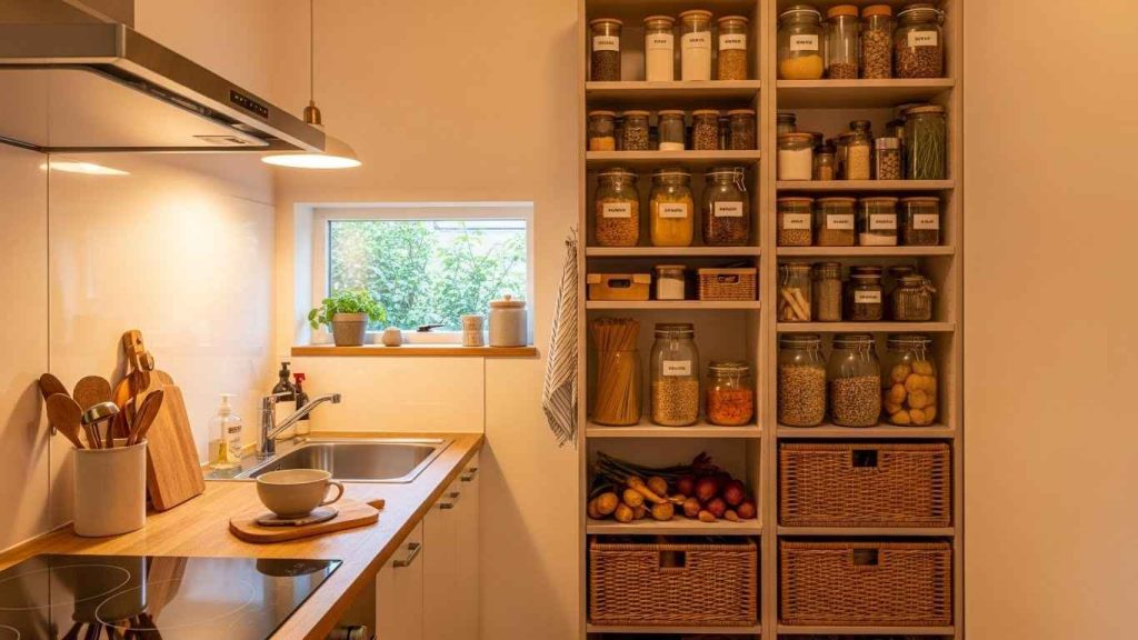 A Modern Pantry for Small Kitchens