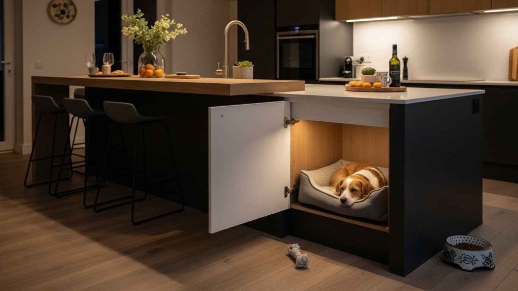 A Pet-Friendly Cabinet in Your Island