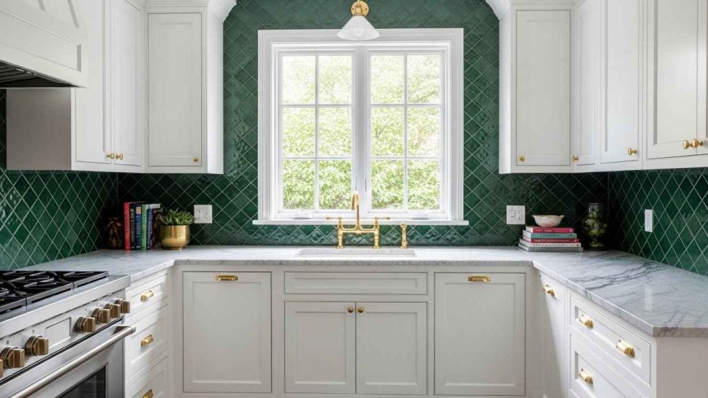 A Pop of Emerald Green