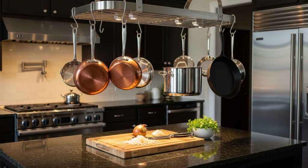 A Pot Rack Hanging System