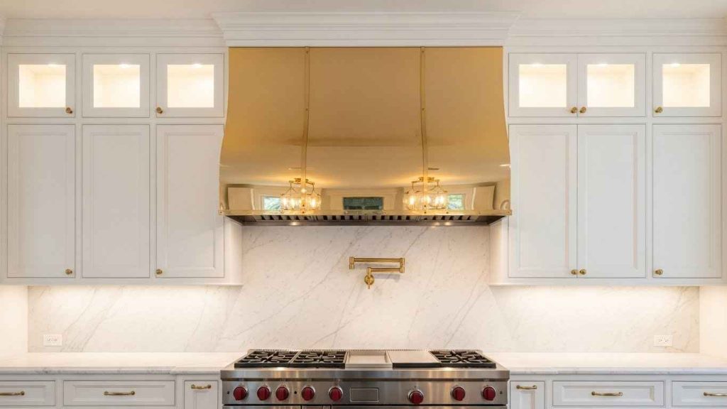 A Range Hood Dripping in Gold