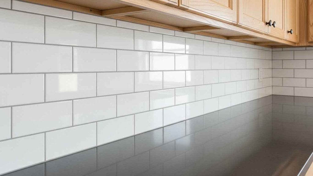 A Serene Backsplash of Subway Tiles