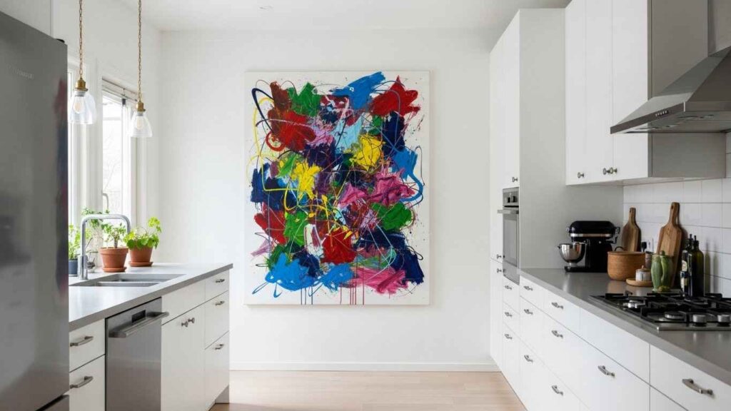 A Single Boldly Colored Art Piece