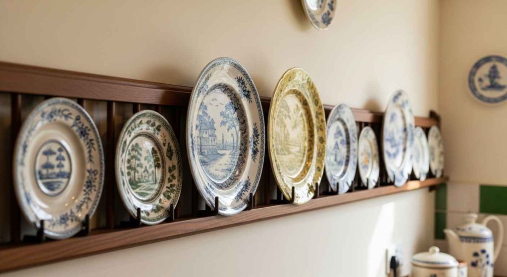 A Small Plate Rail Display