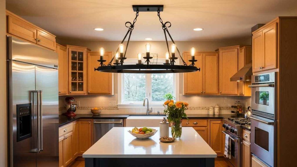 A Statement Farmhouse Light Fixture