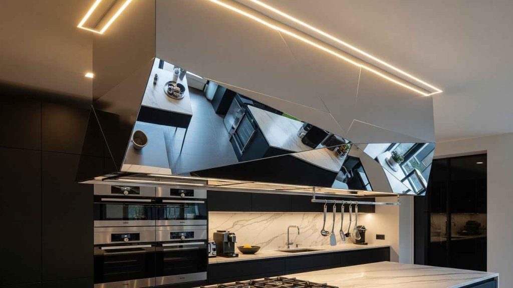 A Statement Mirrored Range Hood