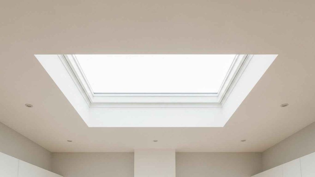 A Statement White Skylight